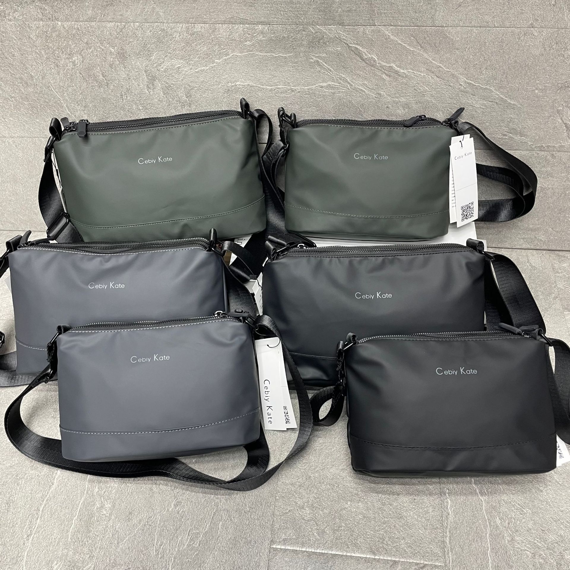 Fashionable Casual Trendy Men's Cross-Body Waterproof Leather Film Men's Bag Korean Style Trendyy Single Shoulder Multi-Compartment Large Backpack 2025 New Style