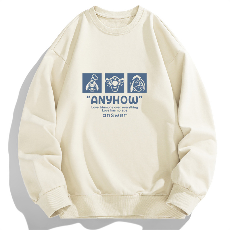 [Fleece-lined optional] 2023 new autumn spring long-sleeved T-shirt men's sweater bottoming shirt Men's Round Neck Pullover