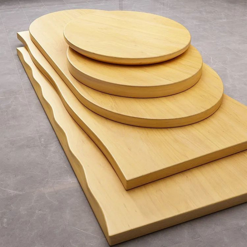 Pine Solid Wood Board Desktop Bar Table Dining Table Office Computer Table Bay Window Table Panel Solid Wood Factory One Piece Wholesale