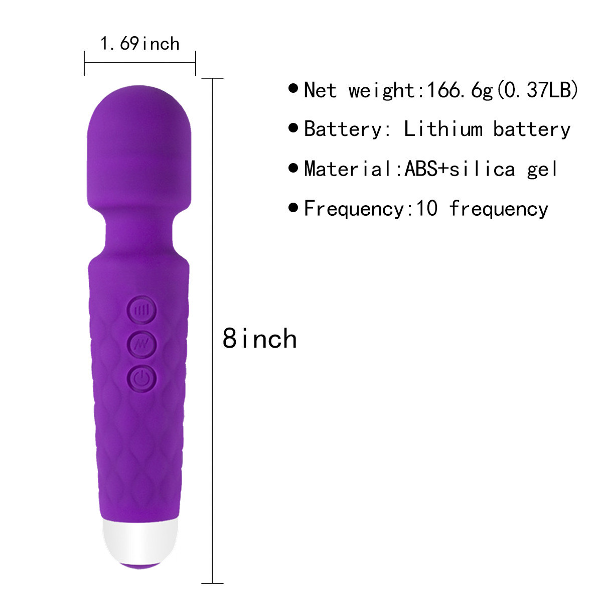 Knight Av Stick Strong Vibration 20-Frequency Charging Female Erotic  Masturbation Massage Stick Sex Toy Cross-Border Manufacturer