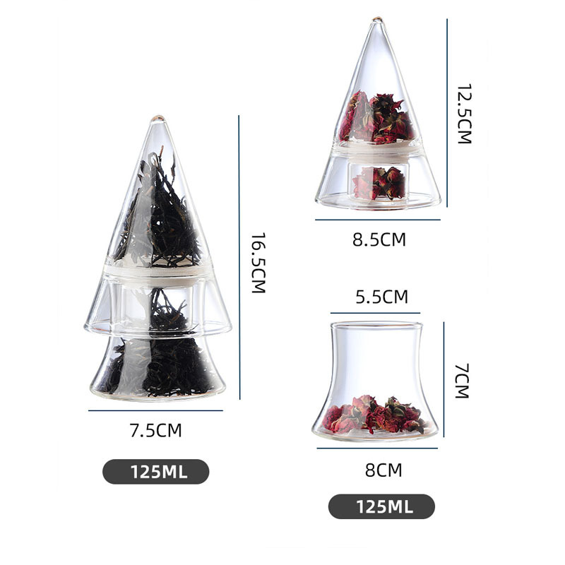 Coffee Bean Aroma Storage Jar Coffee Bean Display Jar Transparent Glass Material Tea Sample Tea Display Bottle Aroma Cup
