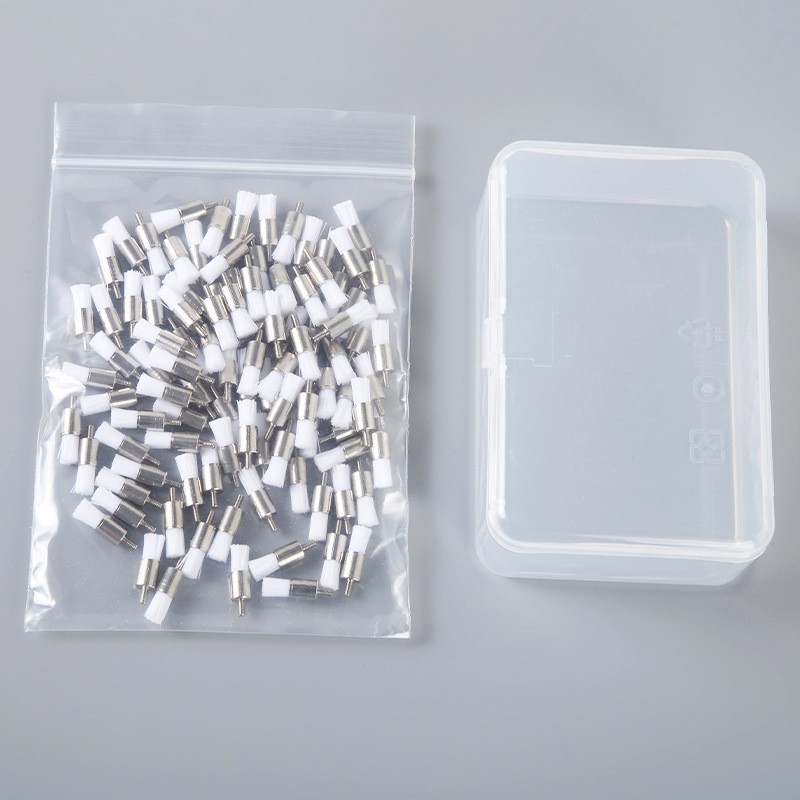 Factory Direct Supply Dental Disposable Consumables Dental Polishing Brush Thread Polishing Brush Cleaning Brush Flat Snail