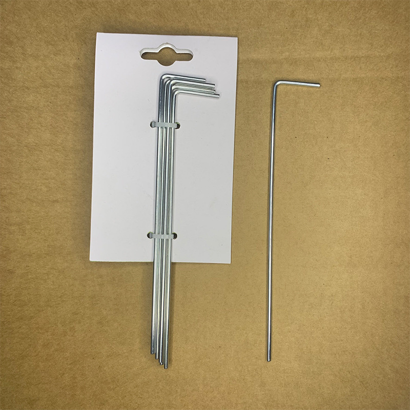 Type 7 Ground Nail Type 7 Ground Nail Inserting Ground Anchor Hook Nail Bold and Long Galvanized Type 7 Ground Nail
