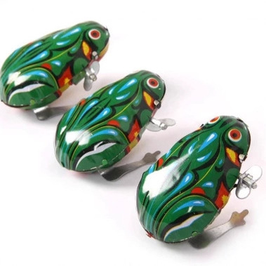 Ностальгическая классическая игрушка, заводная игрушка-лягушка, детская игра, заводная животная игрушка