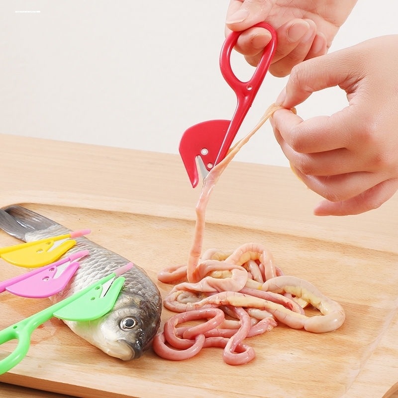 Multi-functional stainless steel shrimp line cutting knife shrimp line peeling shrimp sausage opener chicken duck sausage fish belly cutting knife fish sausage picking device
