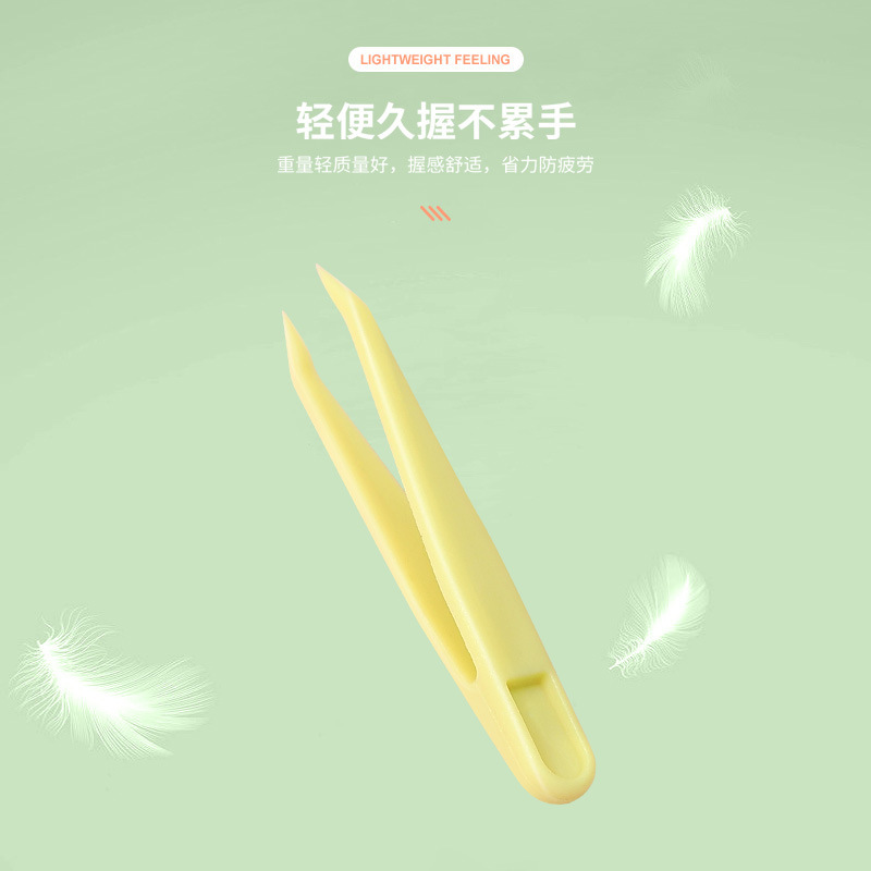 6cm Mini Cartoon Plastic Tweezers Hand Account Clip Sticker Plastic Bag Guka diy Tool