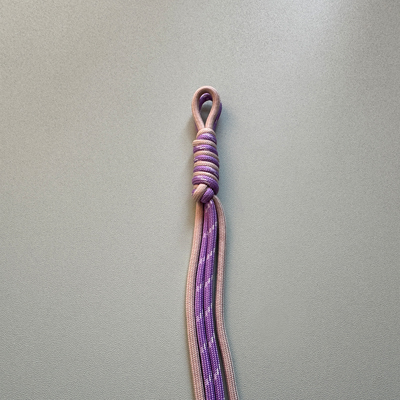 New bag lanyard handmade diy material bag 4mm color polyester rope explosive bracelet rope water cup woven rope