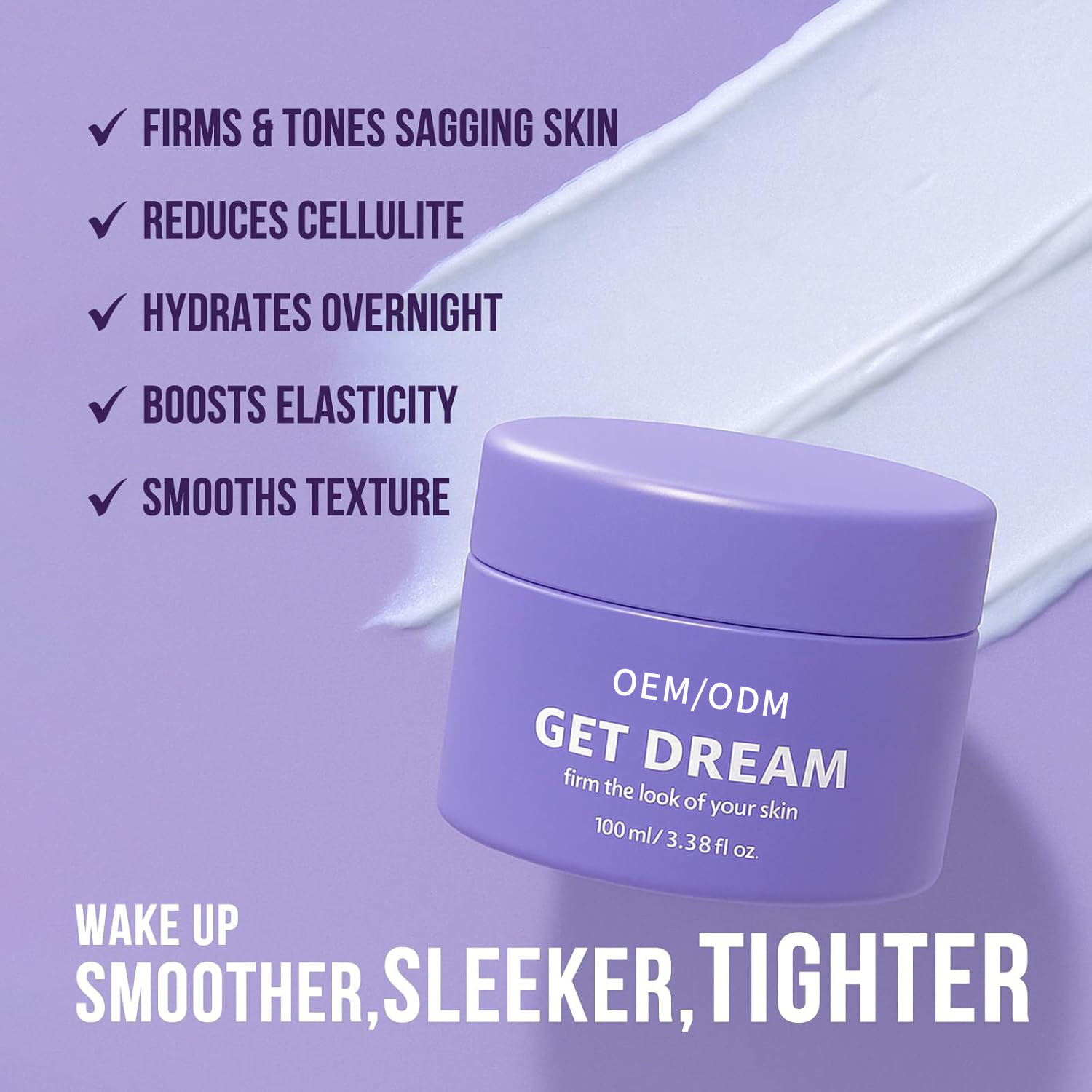 Kindergarten Amazon Cross-Border Hot Product Get-Dreamy Improves Skin Relaxation and Firming Body Cream Night Body Lotion