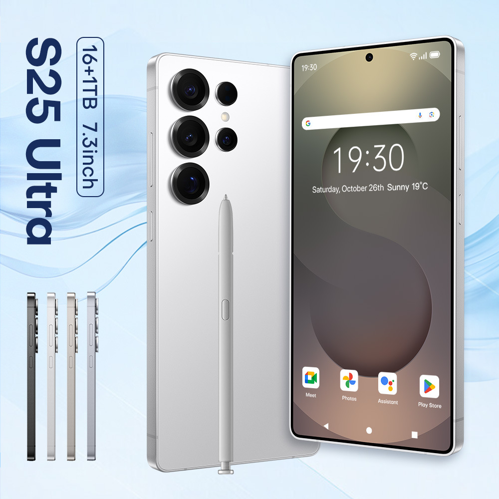 S25Ultra cross-border mobile phone 4G in stock original rubber sleeve 4 64 wireless charging 6.75 inch foreign trade smart phone