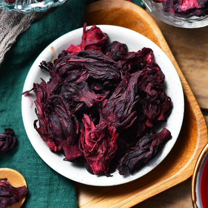 Roselle Flower Bags, Genuine Dried Roselle Flowers, Whole Natural Large Flowers, Soaked in Water and Wine, Sour Plum Soup Ingredients