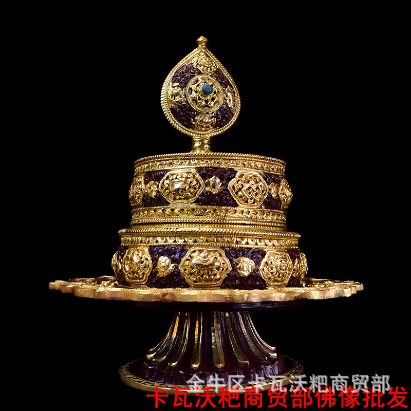 Пластина Манза, непальская, ручная работа, медная, резная