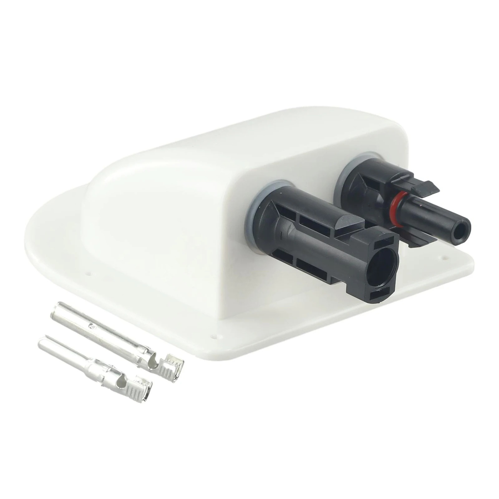 Photovoltaic connector waterproof box double hole ABS photovoltaic RV junction box RV roof waterproof junction box