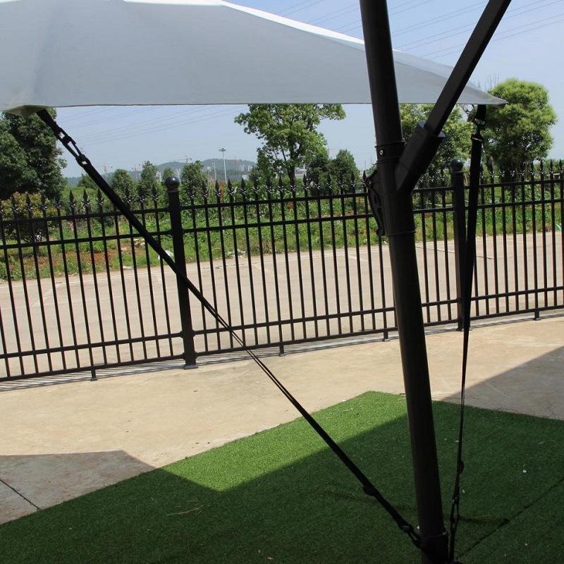 Large Windproof Belt Outdoor Parasol Windproof Buckle Garden Umbrella Banana Umbrella Anti-Swing Outdoor Sun Umbrella Fixed Rope