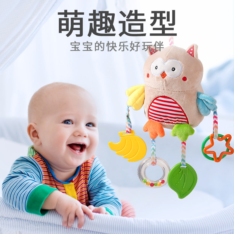 Baby stroller toy pendant baby bed bell bedside rattle car safety seat comfort toy stroller pendant