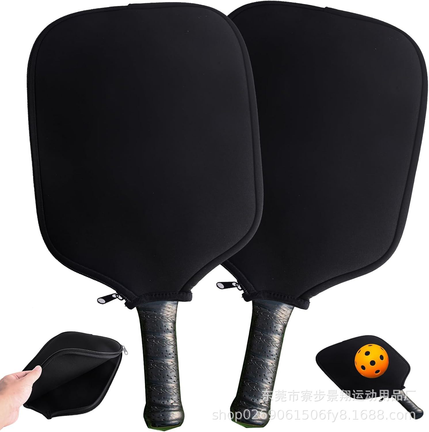 Neoprene Racket Bag Neoprene Pickleball Storage Cover Table Tennis Bag Beach Tennis Pickleball Protective Cover