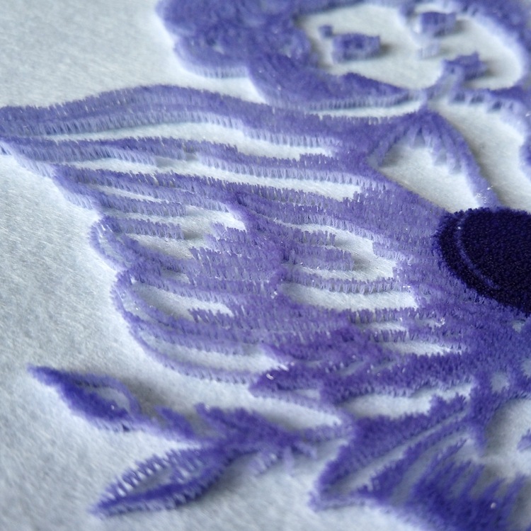 New toothbrush embroidery Shenzhen Longgang Nanlian computer embroidery factory clothing handbag embroidery processing special