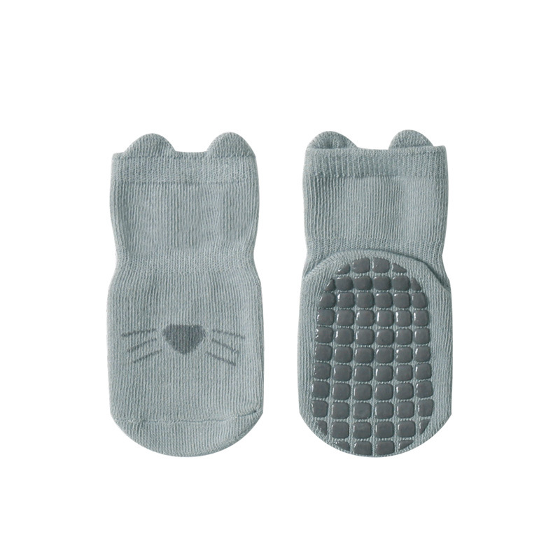 Baby floor socks indoor toddler socks autumn and winter combed cotton breathable non-slip bottom cool children's socks early education socks