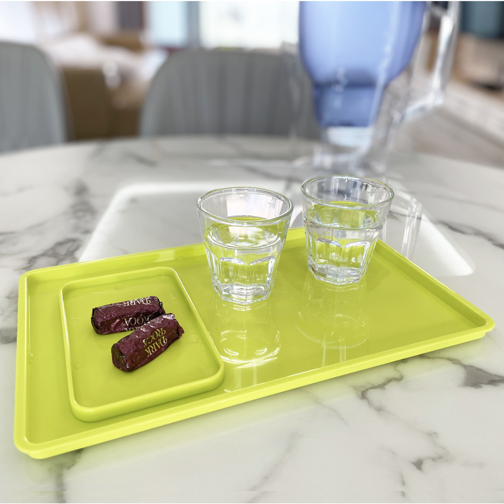 Простая пластиковая корзина для посуды похожая на фарфор поднос для воды поднос для чашки поднос для закусок