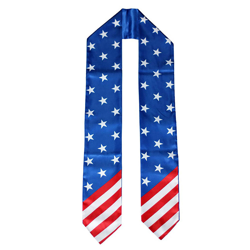 Cross-border Bachelor's Clothing University Children's Printed Embroidery Graduation Photography Ribbon Master Honorary Award Shawl Ribbon