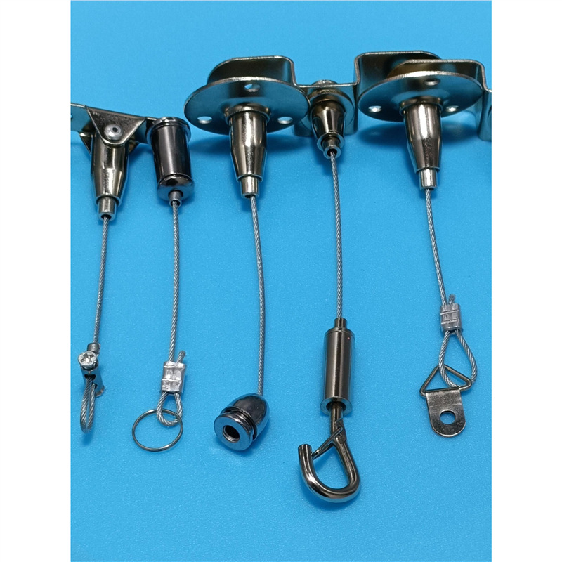 Fluorescent lamp panel lamp chandelier lamp safety exit emergency lamp hanging decoration glass steel wire hanging accessories