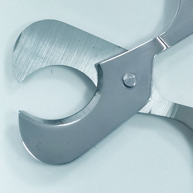 Factory supplier in stock all-steel double-edged handle with aprons metal smoking sets cigar scissors cigar hole opener