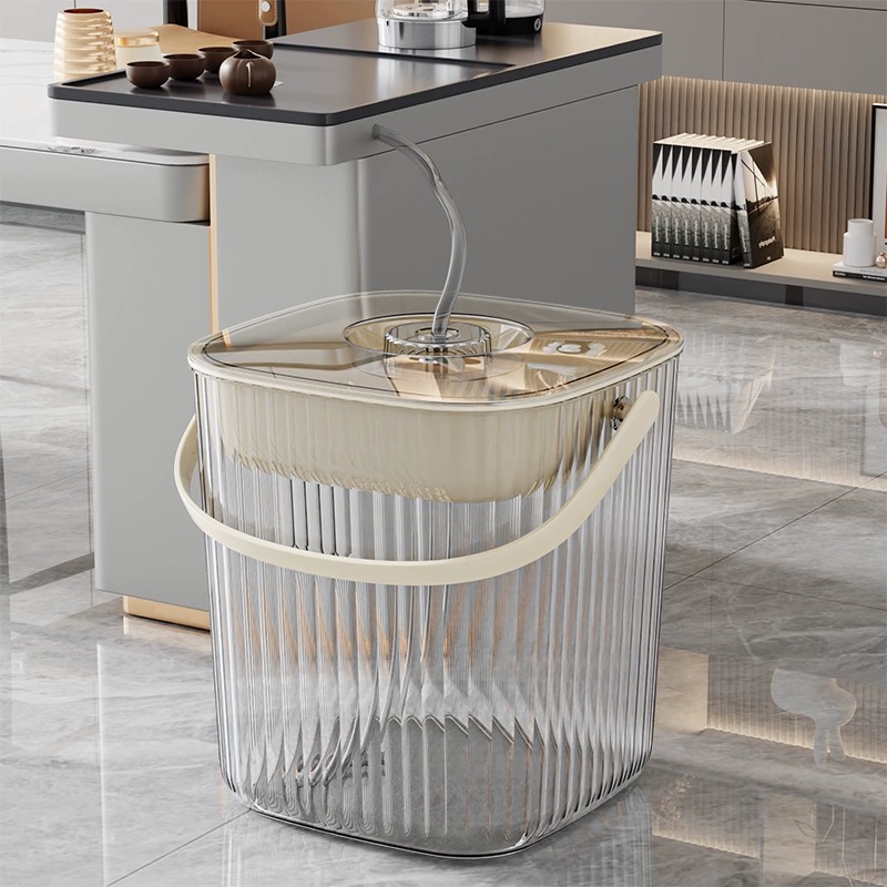 Прозрачное ведро для чая, ведро для сточных вод, высококачественный чайный набор, мусорное ведро для чайного стола, дренажное ведро для чая, ведро для чайных отходов