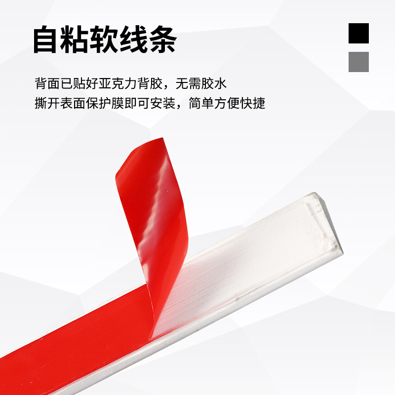 Factory direct supply PVC self-adhesive soft line home decoration ceiling with adhesive gypsum line background wall wallpaper US side line