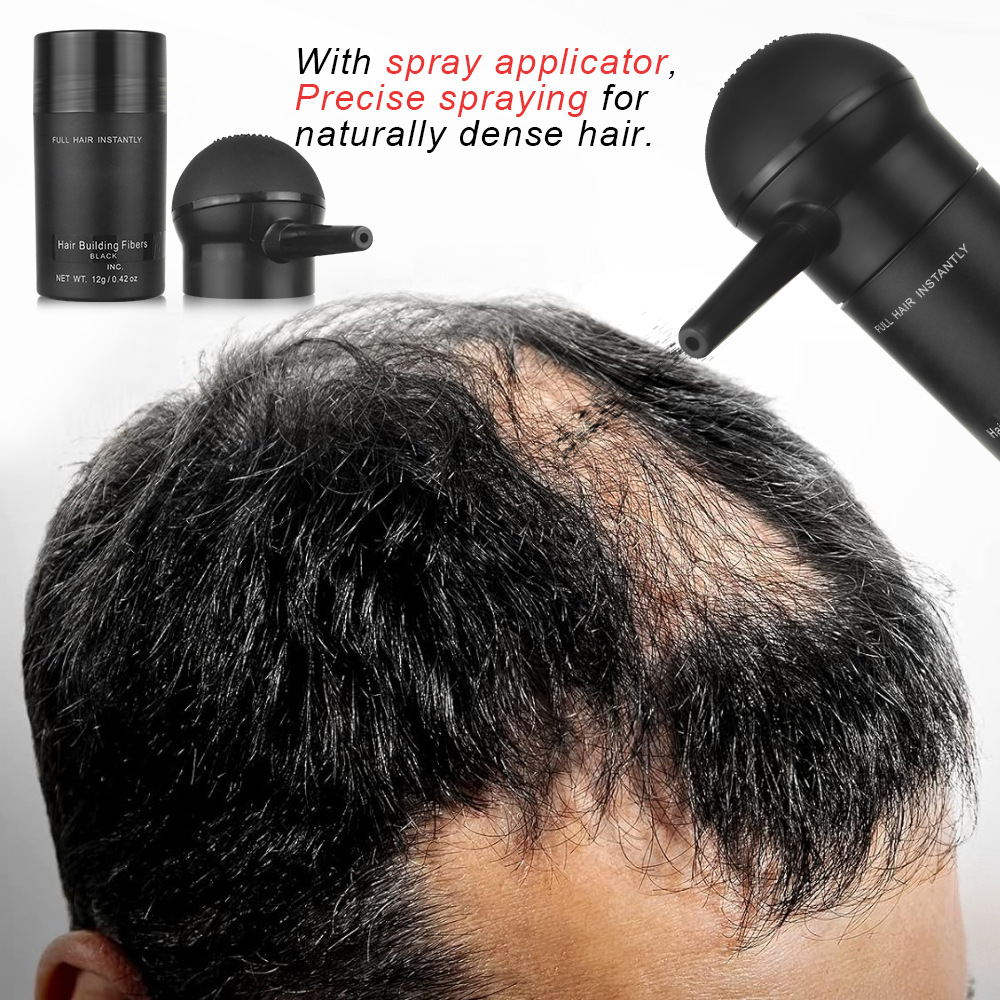 Dense Hair Fiber 12g Wig Replacement Hair Fiber Hair Seam Thinning Hair Cover Fiber Dense Hair Treasure