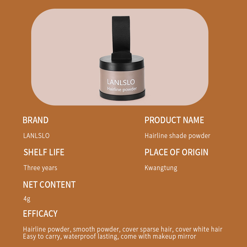 LANLSLO/lailey Shilu Cross-border Hairline Powder Mud Re-hair Filling Artifact Waterproof Shadow Repair Powder