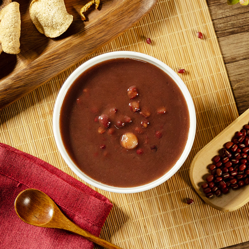 [Wholesale] tangerine peel red bean paste open bag instant porridge breakfast uprising catering prefabricated porridge 300g a bag