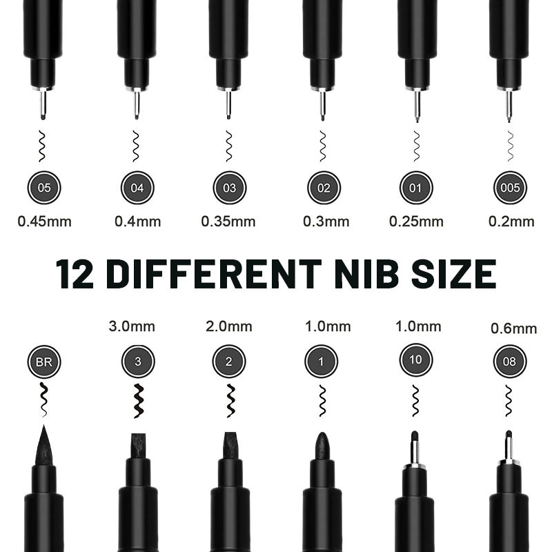 Needle pen cherry blossom with Gouline pen art cartoon drawing special needle pen hand-painted design pen suit wholesale