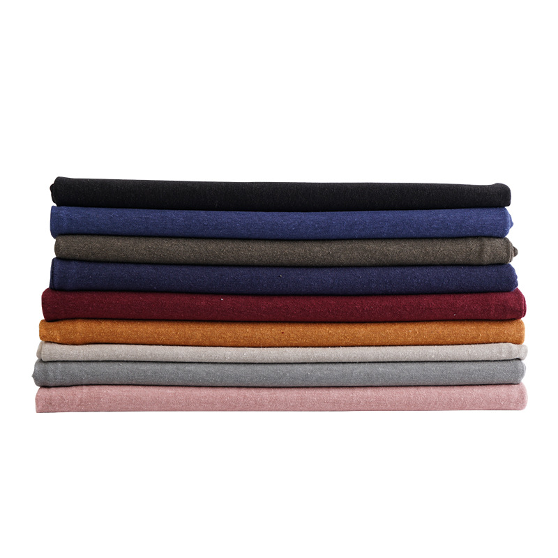 Hemp Cotton Wavy Fabric 170g Hemp Cotton Thin Top T-shirt Cotton Linen Blended Fabric Hemp Knitted Fabric