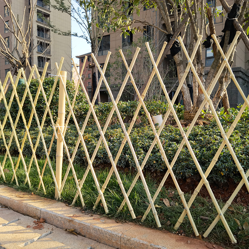 Retractable Bamboo Courtyard Greening Guardrail Outdoor Garden Vegetable Garden Bamboo Fence Garden Decoration Beautiful Village Fence Railing