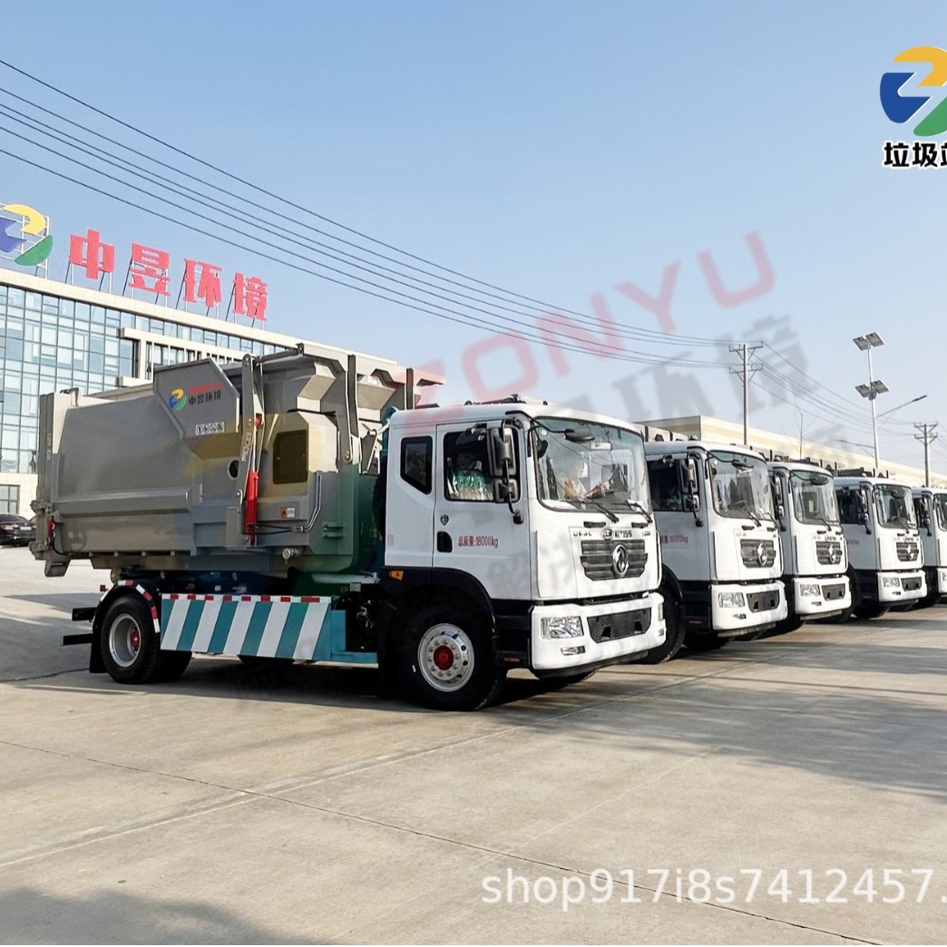 Грузовик для мусора Dongfeng Dolica D9 с крюковым механизмом, производитель грузовиков с крюковым механизмом