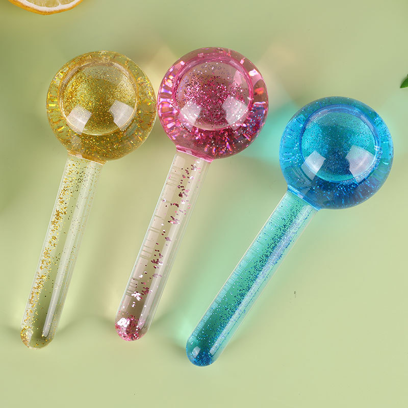 Ice Wave Ball for Eyes and Face, Multi-Color Ice Wave Beauty Ball, Massage Ball, Crystal Energy Ice Muscle Beauty Ball, Ice Ball Care