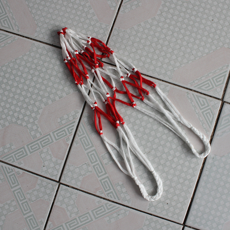 Manufacturer's Tennis Bag with Thick Red Racket Holder, White Basketball and Soccer Ball Bag, Can Hold a Single Woven Basketball