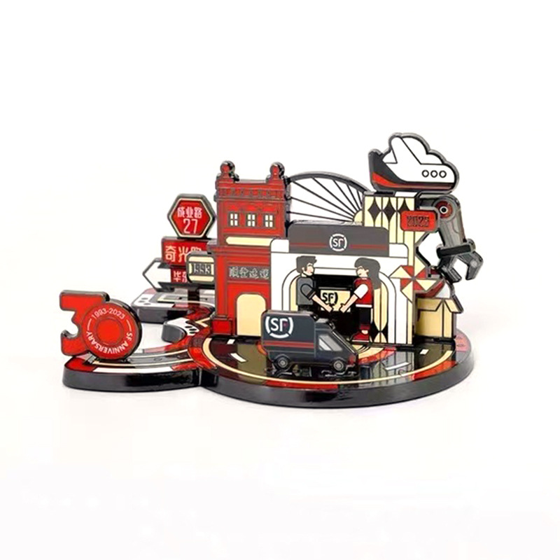 Customized Metal Refrigerator Magnets Featuring City Tourist Attractions, Cultural and Creative Museums, Cartoon Magnets, and Lacquered Commemorative Refrigerator Magnets