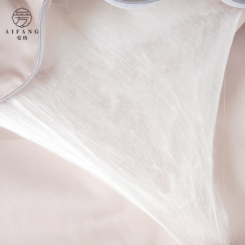 Shuanggong Tongxiang Silk Quilt 100% Mulberry Silk Core A-Class Pure Cotton Wedding Quilt Air Conditioning Pure Silk Autumn and Winter Quilt
