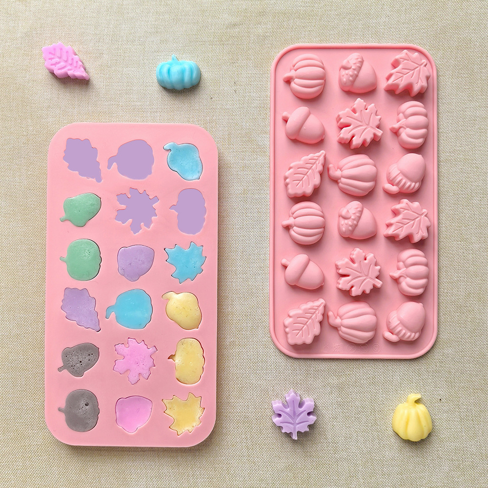 18 штук 9 форм тыквы кленового листа 782 силиконовые формы для шоколадных конфет печенья на Хэллоуин