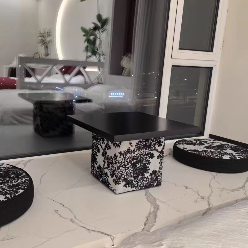 Стол и стулья для окна, татами кофейный столик, легкая роскошь, креативная пейзажная живопись, футон, чайная комната на балконе, ретро стол и стул