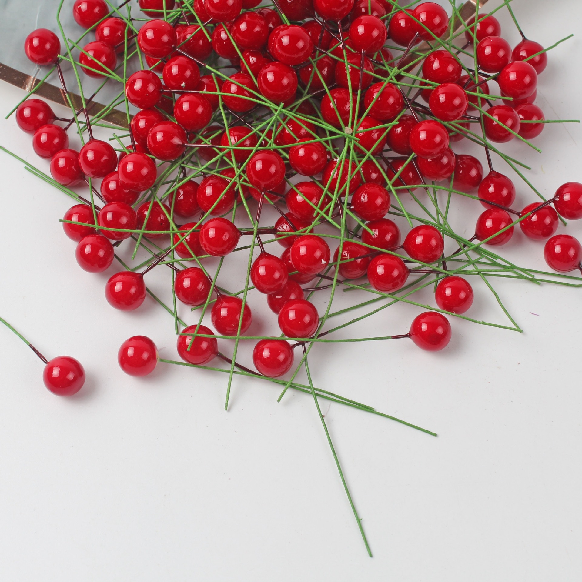 Симуляция красной ягоды, рождественский декор, домашний декор