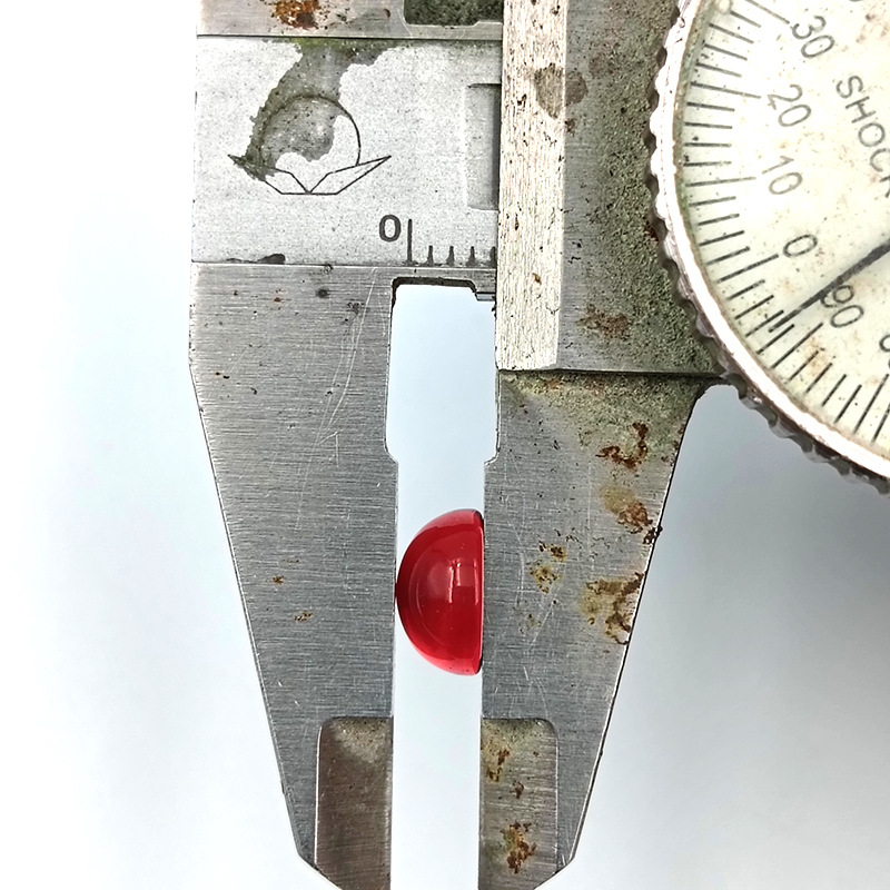 2-12mm red round flat glass bare stone 8mm imitation round ruby plain antique DIY jewelry