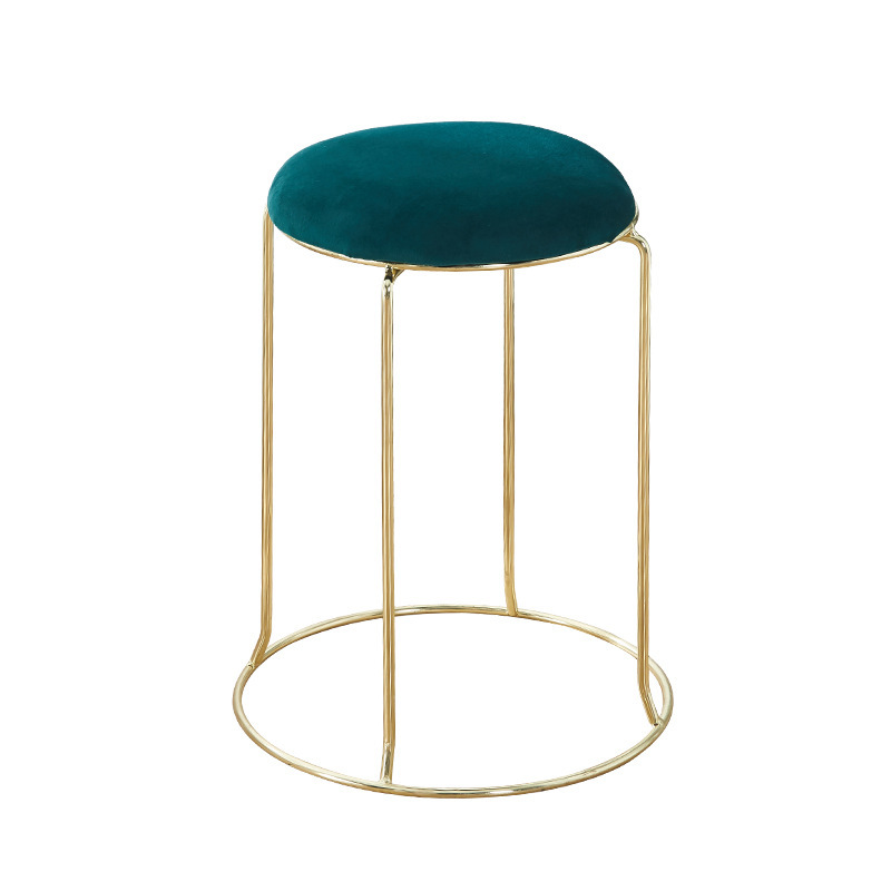 Factory wholesale dining stool steel bar stool household stackable round stool simple dining table stool fashion round stool in stock