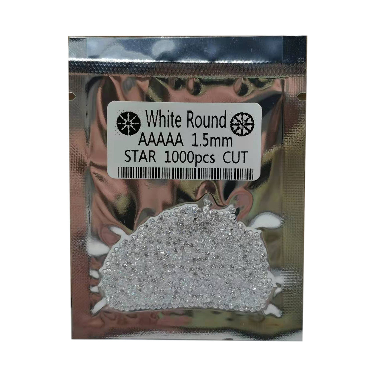 5A Zircon Wholesale Eight Hearts and Eight Arrows High Quality Bare Stone 0.7mm to 3.0mm Round High Temperature Resistant Can Be Waxed