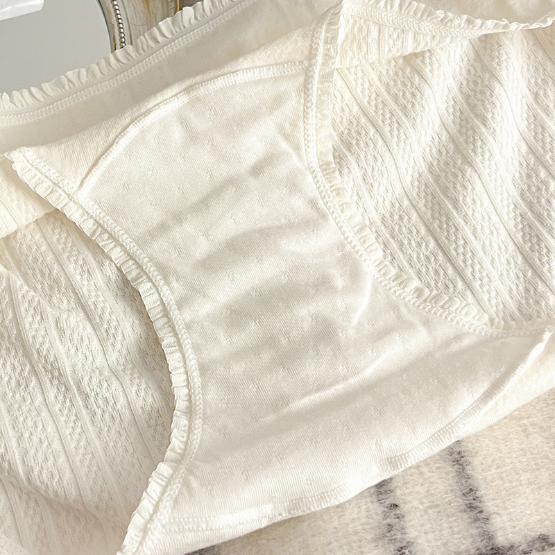 Class A baby cotton cotton underwear women's lengthened 16cm 7A antibacterial cotton crotch girl's white briefs