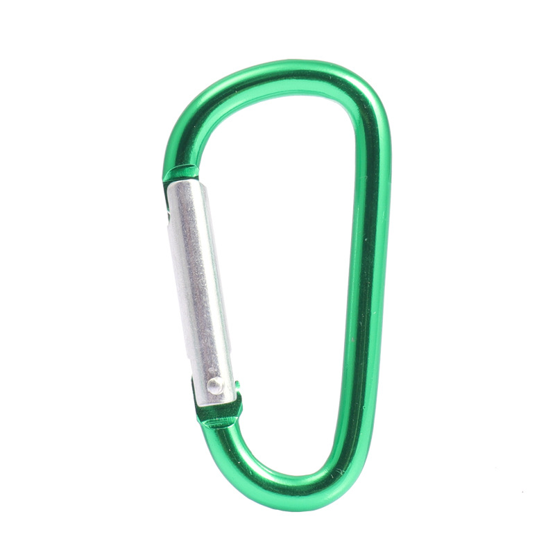 Manufacturer's Ready-Made Spring No. 5 D-Type Quick-Hook Buckle Aluminum Alloy Carabiner Rock Climbing Carabiner Hook Ring Climbing Buckle