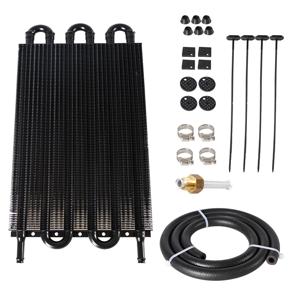 Automobile modified oil cooler air conditioning pipe belt condenser row tube condenser 2 rows 4 rows 6 rows 8 rows 10 rows