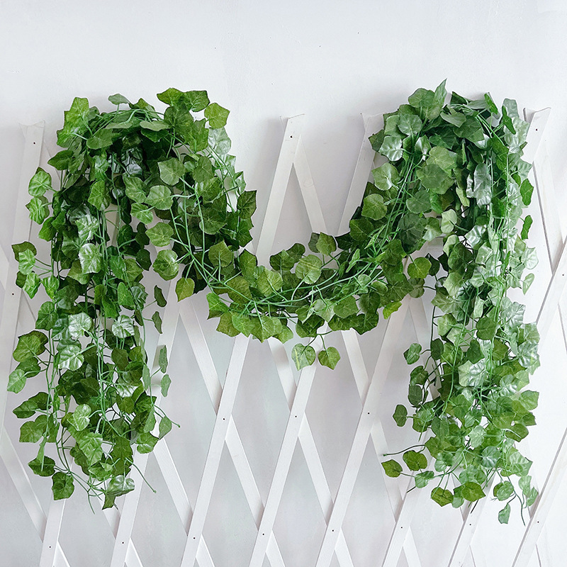 Amazon Cross-Border Simulated Flower Vine Leaf Decoration Vine Pothos Climbing Tiger Grape Sweet Potato Leaf Rattan Ivy