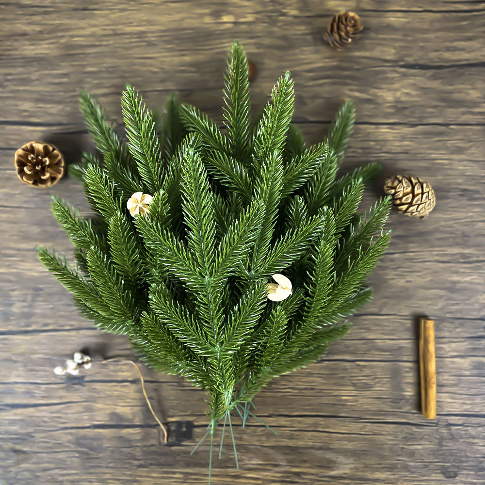 Симуляция трехмерной пятиразветвленной сосновой ветки домашнего декора рождественская елка рождественские венки аксессуары прямые оптовые производители