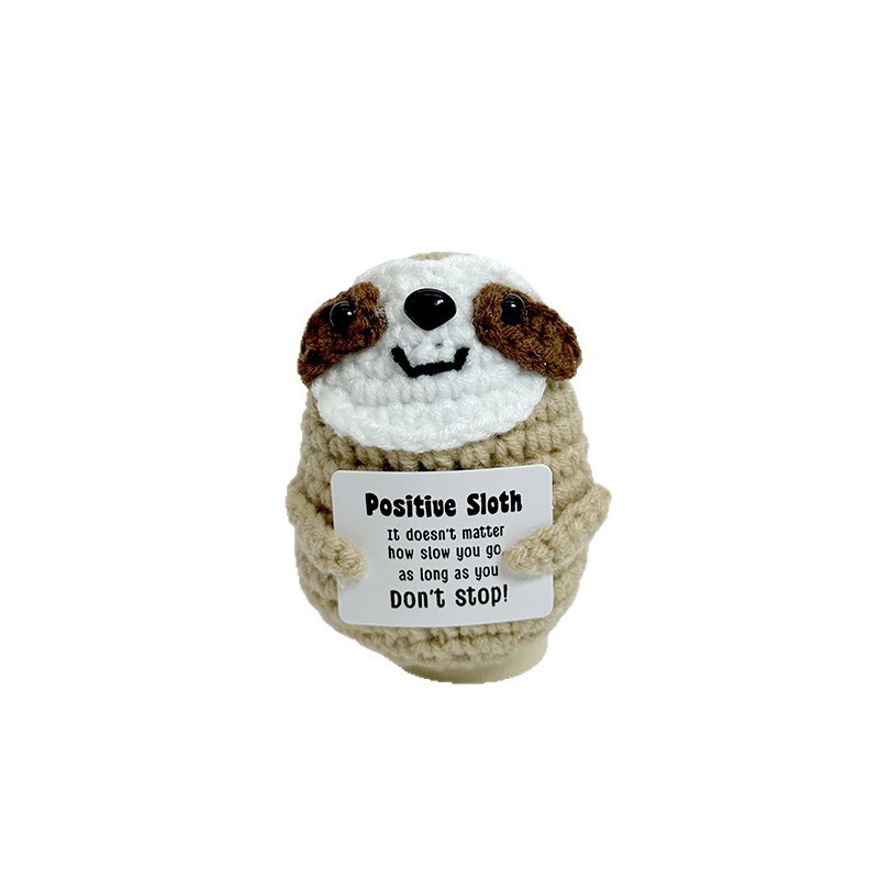 Cross-Border Best-Selling Amazon Wool Doll Positive Energy Emotional Support Handmade Crocheted Finished Mermaid Salamander